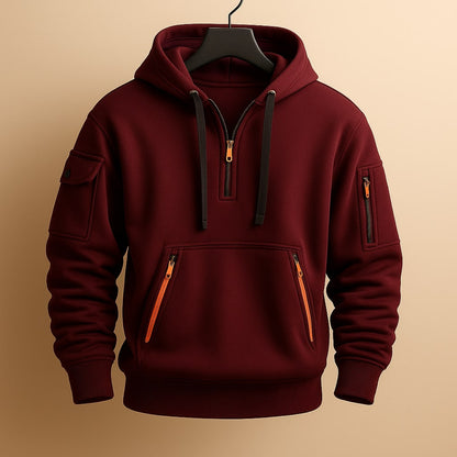 MANSSINO™ | Men's Half-Zip Fleece Hoodie