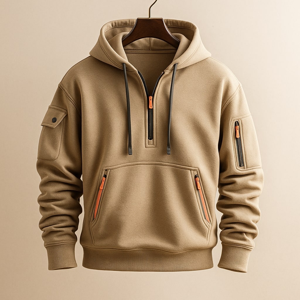 MANSSINO™ | Men's Half-Zip Fleece Hoodie
