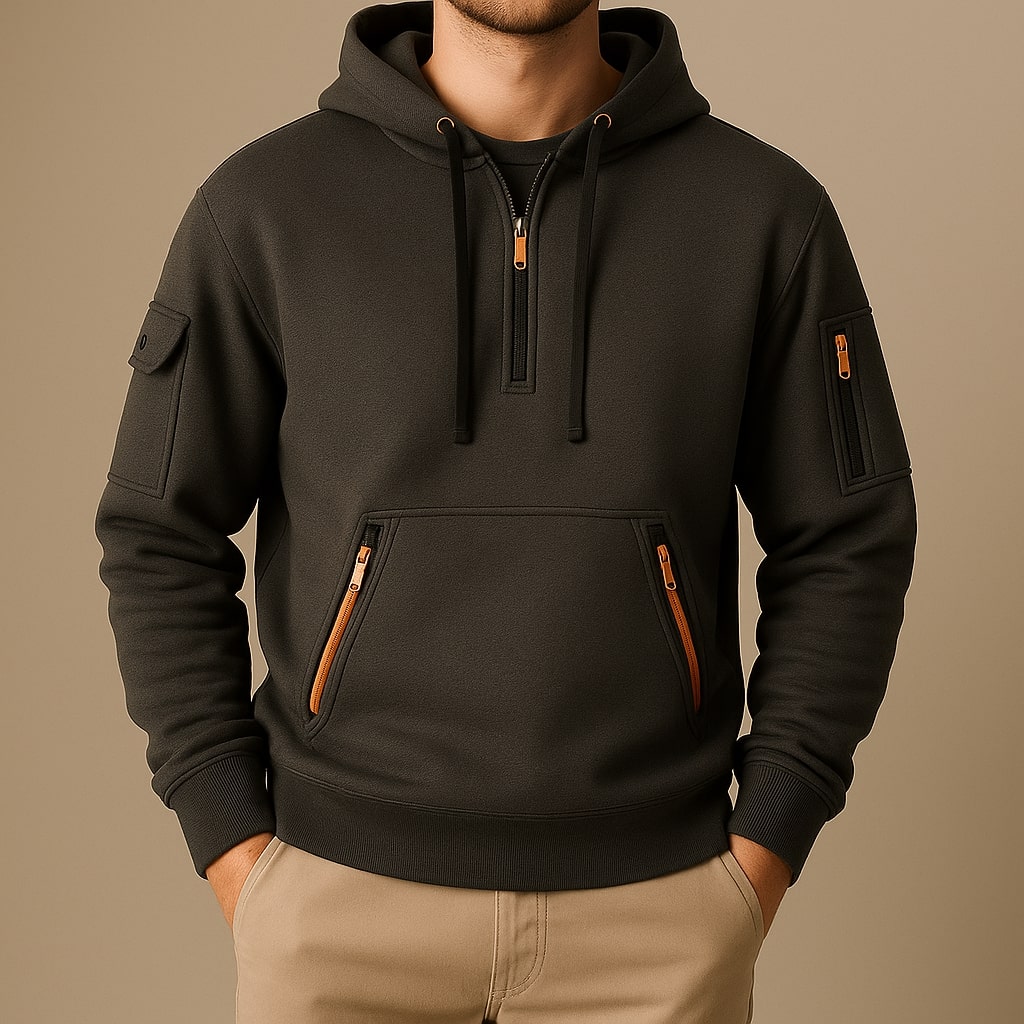 MANSSINO™ | Men's Half-Zip Fleece Hoodie
