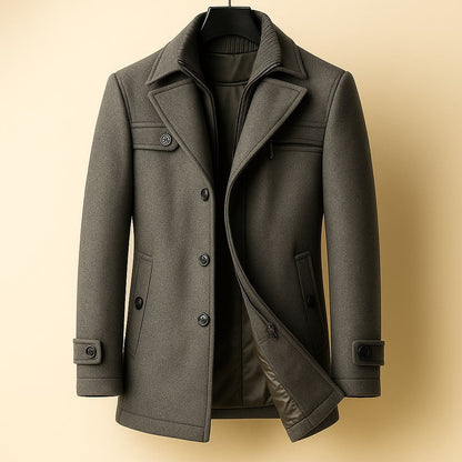 MANSSINO™ | Layered Wool Coat