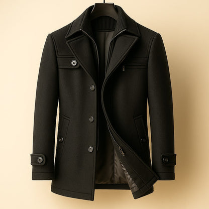 MANSSINO™ | Layered Wool Coat