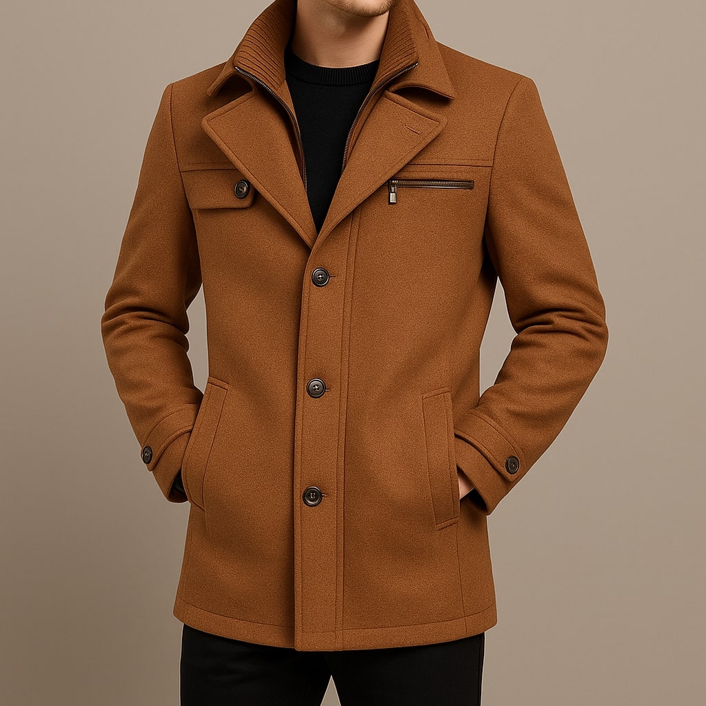 MANSSINO™ | Layered Wool Coat