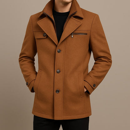 MANSSINO™ | Layered Wool Coat