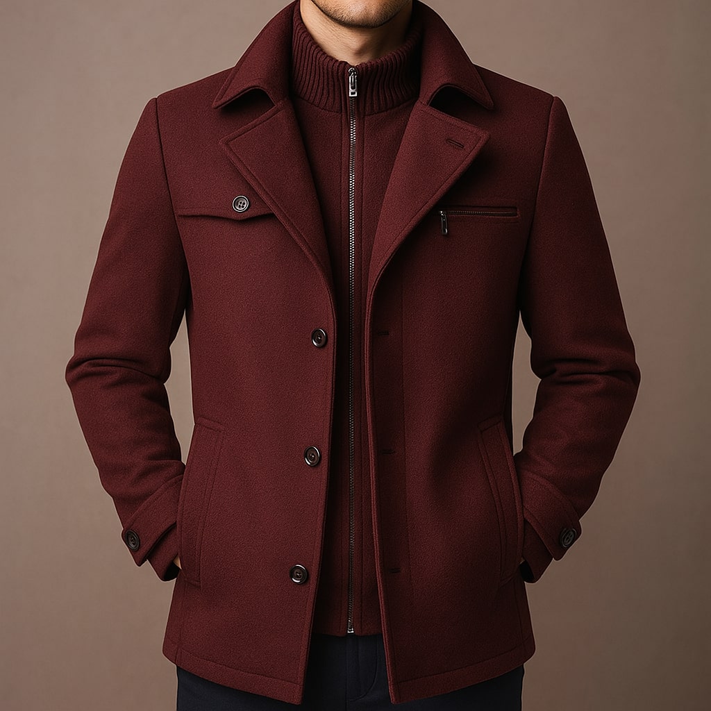 MANSSINO™ | Layered Wool Coat
