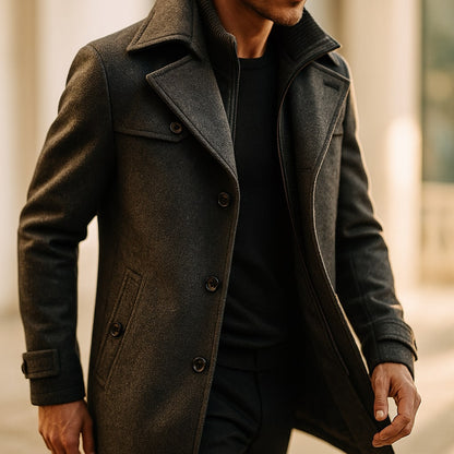 MANSSINO™ | Layered Wool Coat