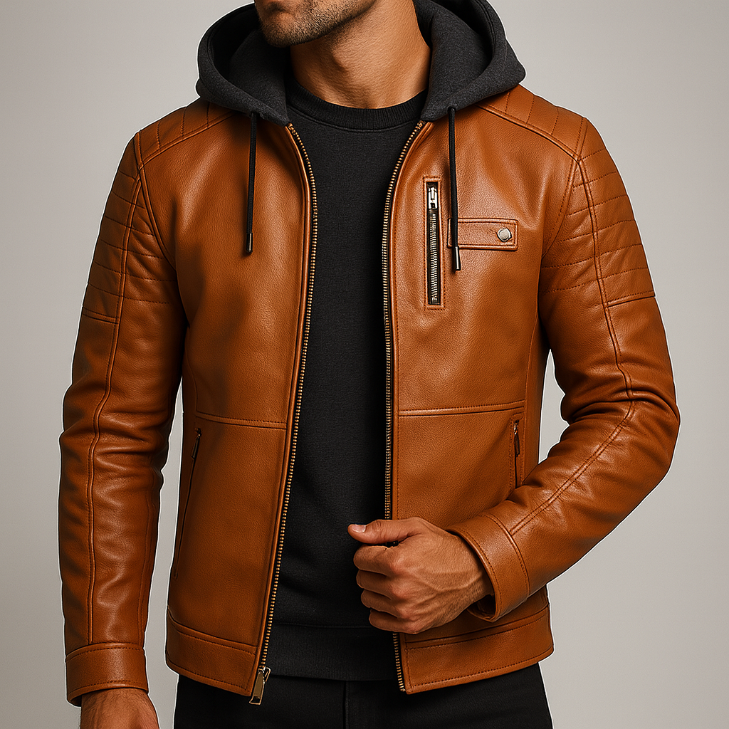 LAURENT MONACO | VESTE À CAPUCHE ÉLÉGANTE ET RAFFINÉE POUR HOMME