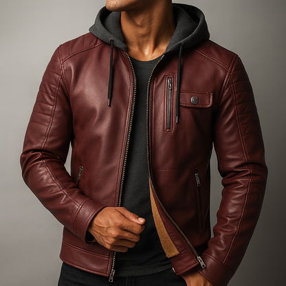 LAURENT MONACO | VESTE À CAPUCHE ÉLÉGANTE ET RAFFINÉE POUR HOMME
