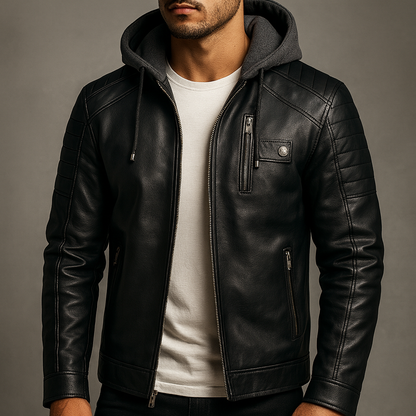 LAURENT MONACO | VESTE À CAPUCHE ÉLÉGANTE ET RAFFINÉE POUR HOMME