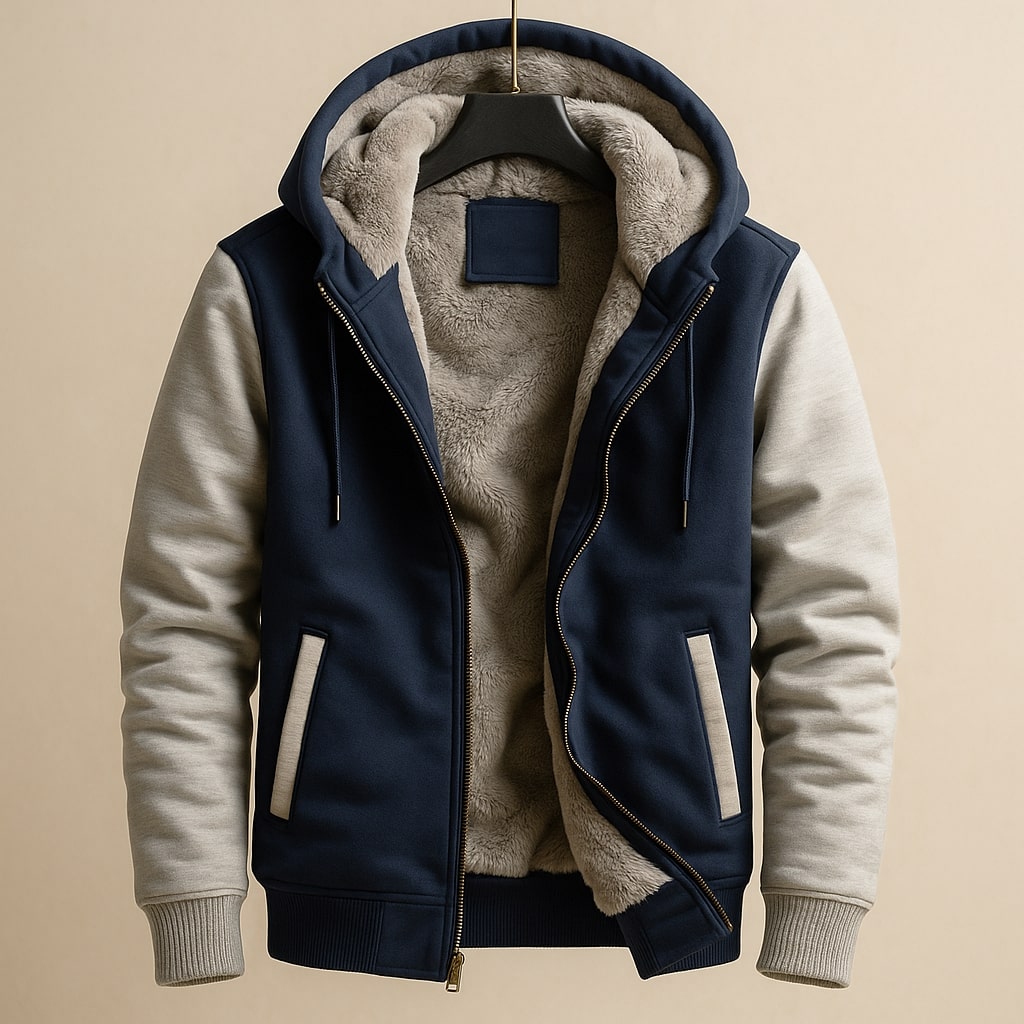 LAURENT MONACO | VESTE DOUBLÉE À CAPUCHE POUR LES HOMMES