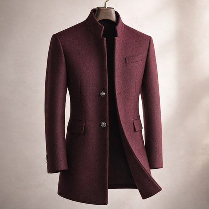 MANSSINO™ | Stand Collar Overcoat