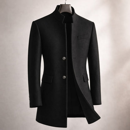 MANSSINO™ | Stand Collar Overcoat