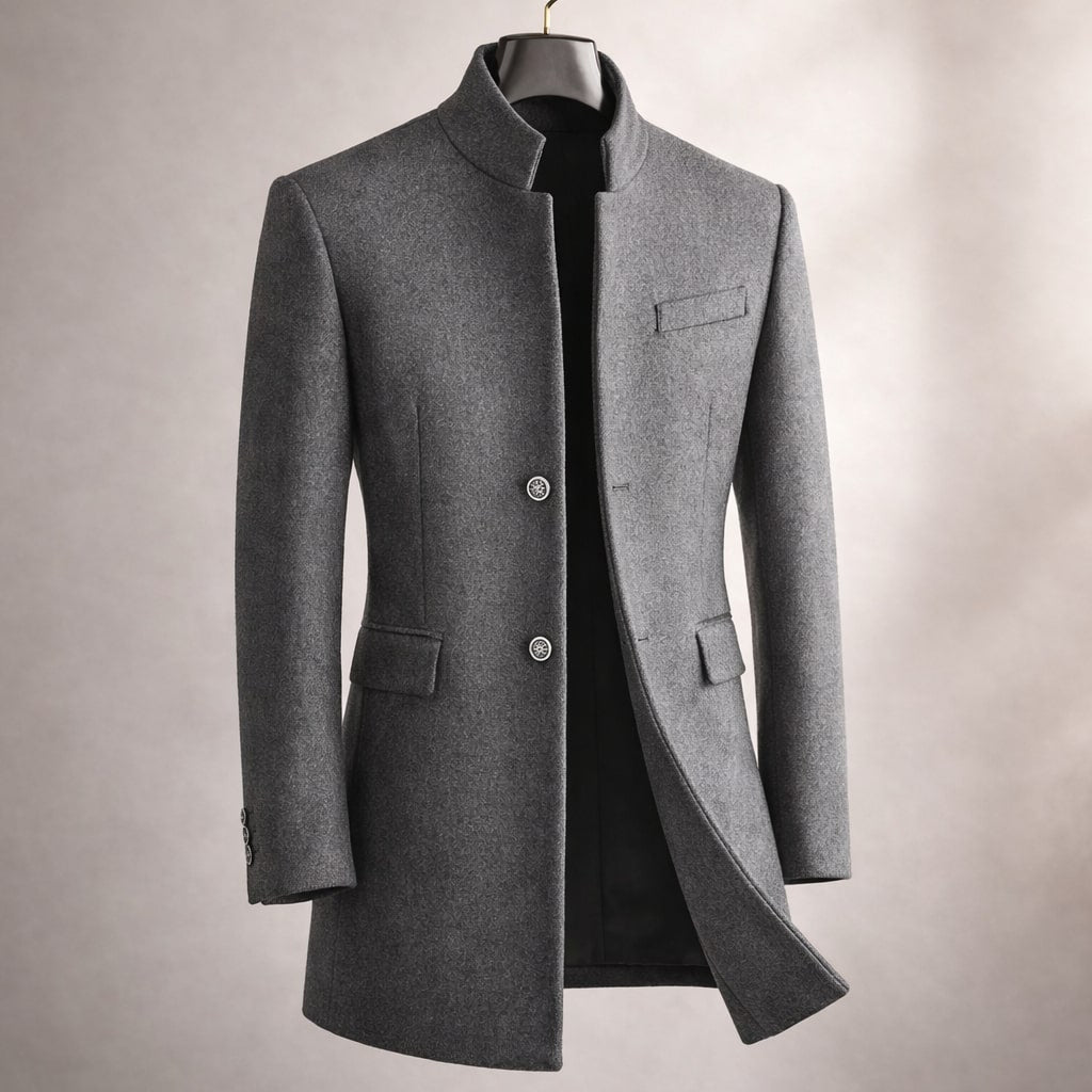 MANSSINO™ | Stand Collar Overcoat