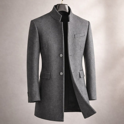 MANSSINO™ | Stand Collar Overcoat