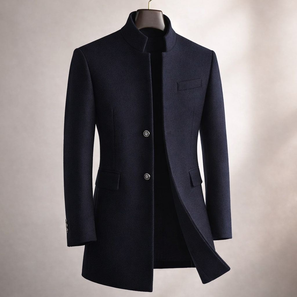 MANSSINO™ | Stand Collar Overcoat