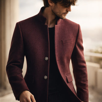 MANSSINO™ | Stand Collar Overcoat