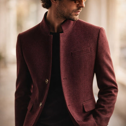 MANSSINO™ | Stand Collar Overcoat