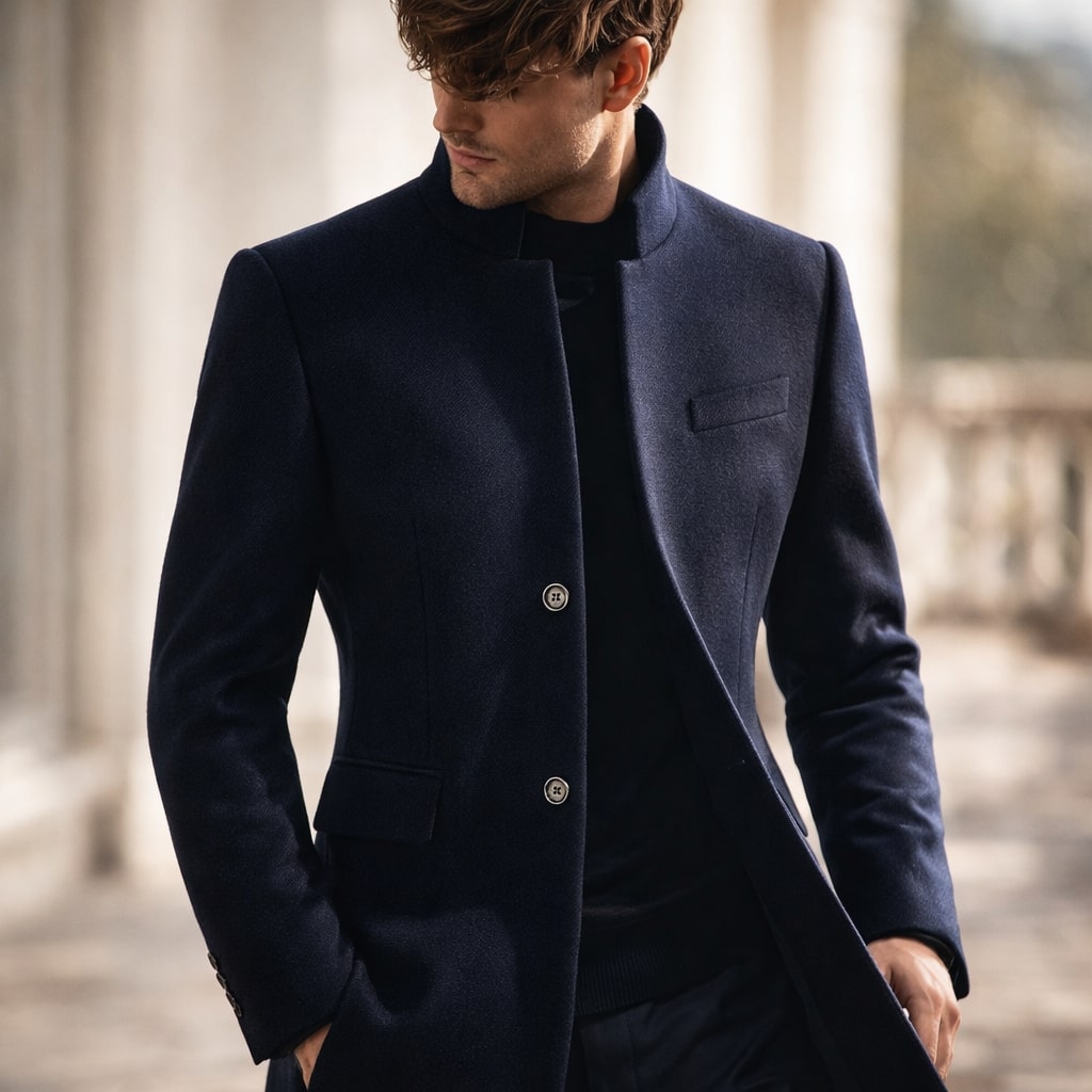 MANSSINO™ | Stand Collar Overcoat