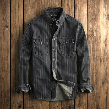 MONVIEL | Long-Sleeve Striped Shirt
