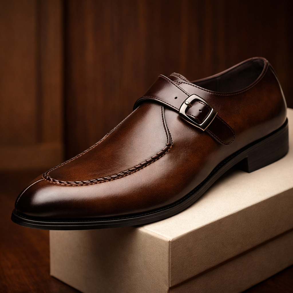 MANSSINO™ | Men's Monk Strap Dress Shoe