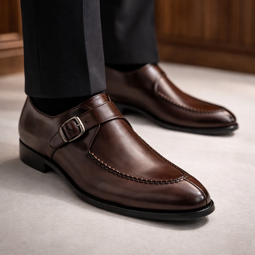 MANSSINO™ | Men's Monk Strap Dress Shoe