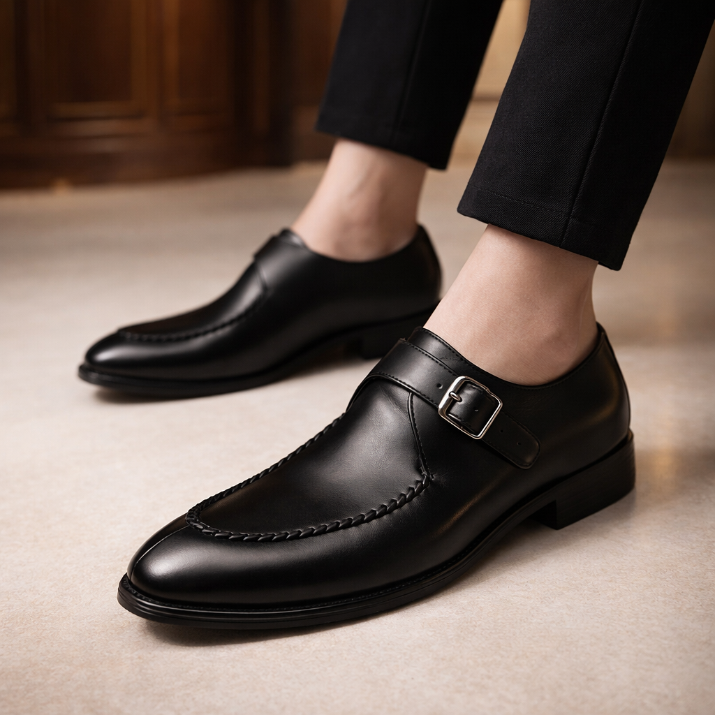 MANSSINO™ | Men's Monk Strap Dress Shoe