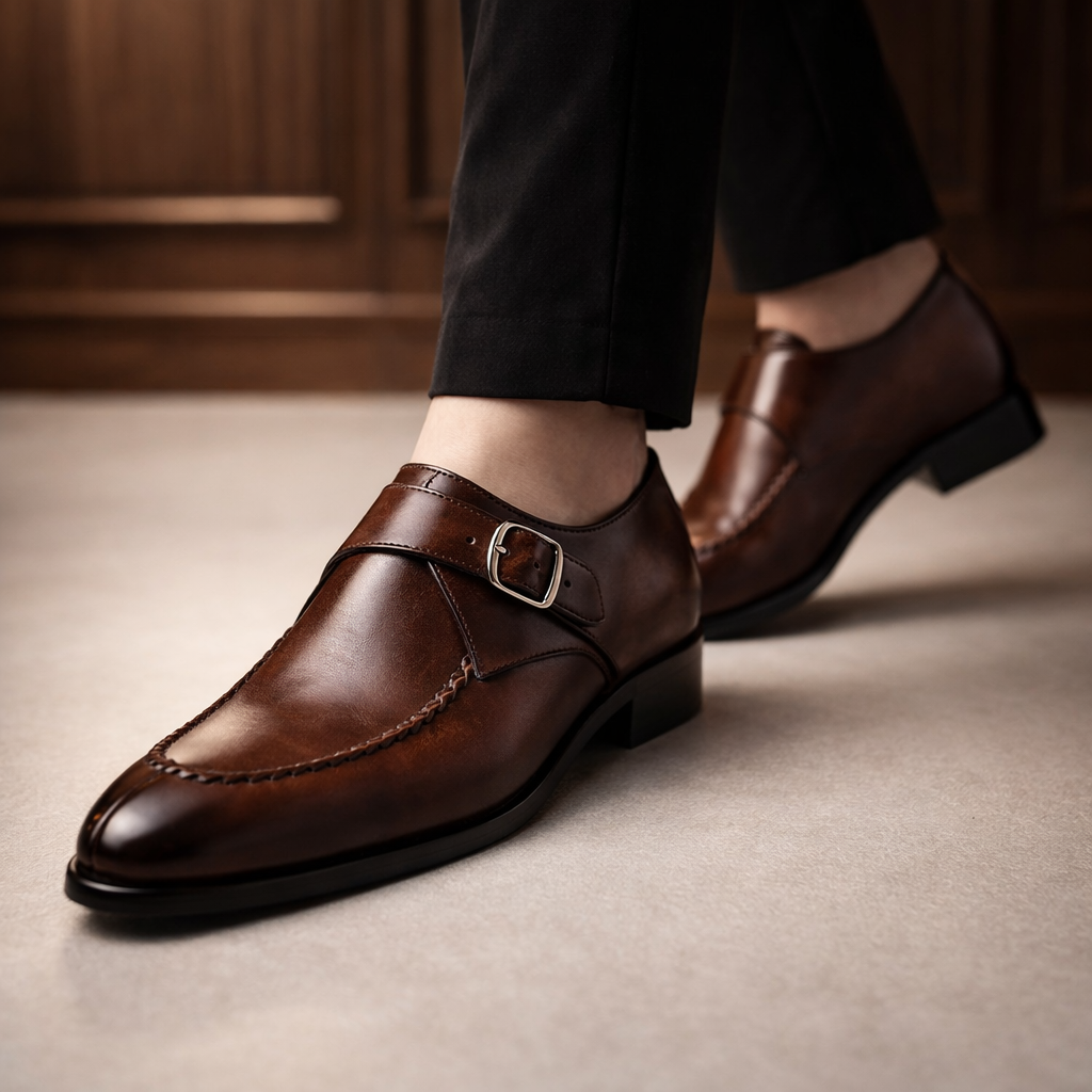 MANSSINO™ | Men's Monk Strap Dress Shoe