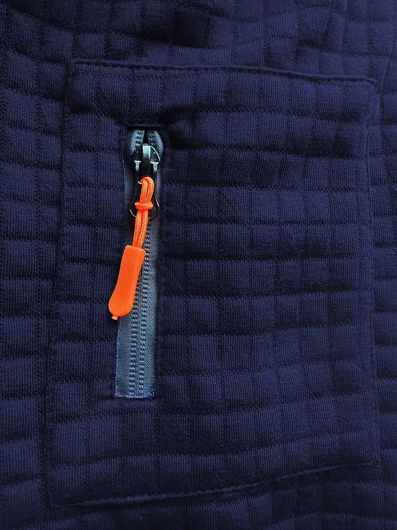 MONVIEL | Textured Long-Sleeve Polo