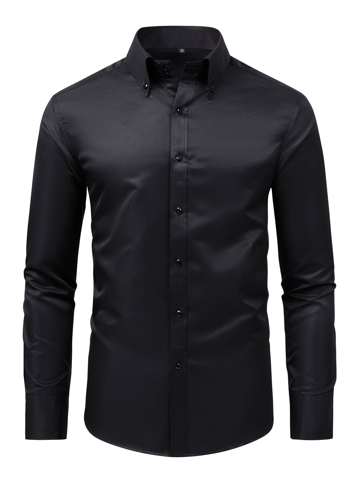 MONVIEL™ | Men's Satin-Finish Long-sleeve Shirt