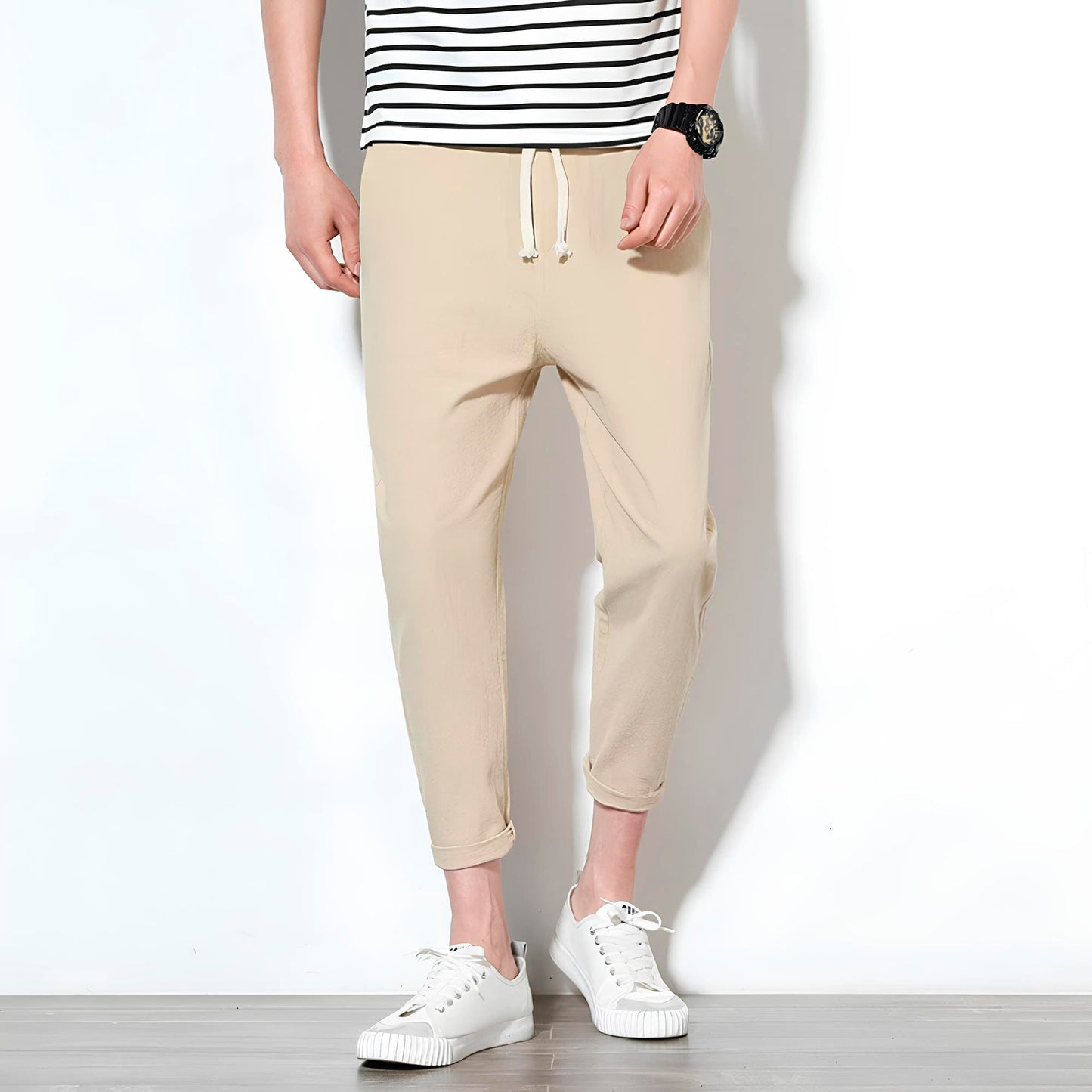 MANSSINO™ | Men's Cropped Cotton Drawstring Trousers