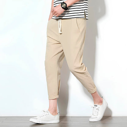 MANSSINO™ | Men's Cropped Cotton Drawstring Trousers