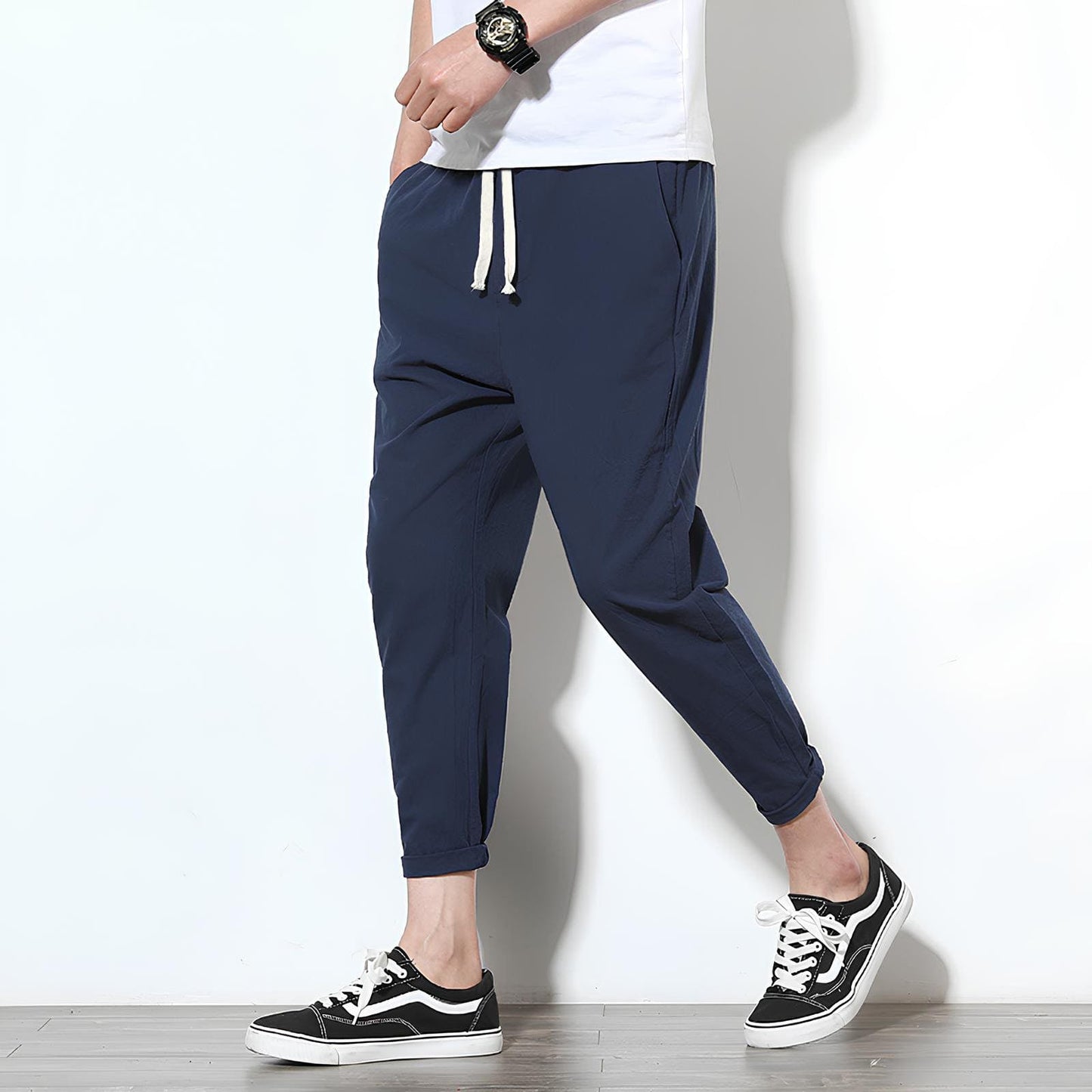 MANSSINO™ | Men's Cropped Cotton Drawstring Trousers