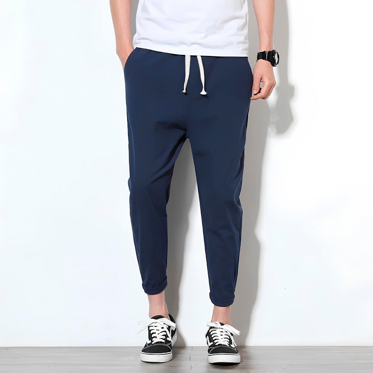 MANSSINO™ | Men's Cropped Cotton Drawstring Trousers