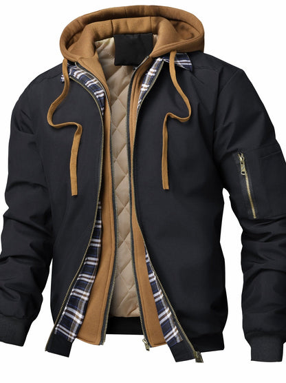 MANSSINO™ | Padded Hooded Bomber