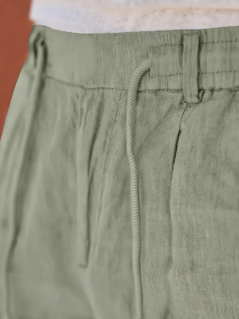 MANSSINO™ | Men's Linen Drawstring Tapered Trousers