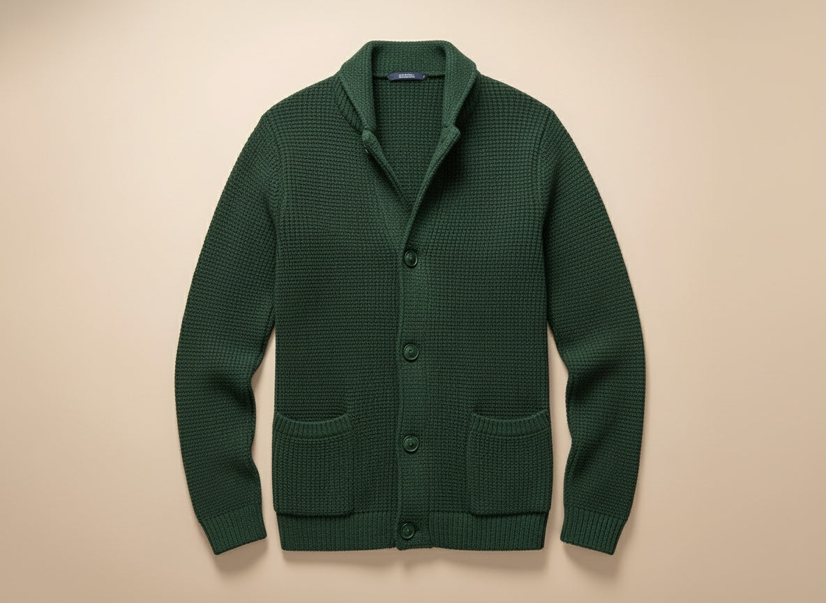 MANSSINO™ | Men's Wool-Cotton Knit Button Cardigan