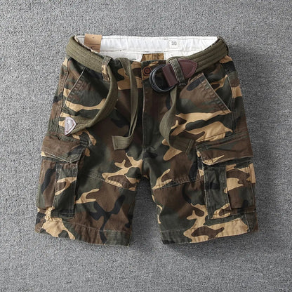 MANSSINO™ | Men's Cotton Cargo Shorts with Belt