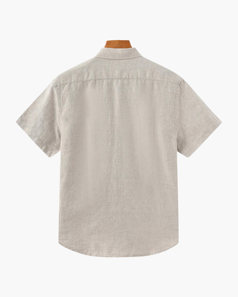 MONVIEL | Short-sleeve linen shirt