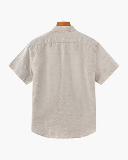 MONVIEL | Short-sleeve linen shirt