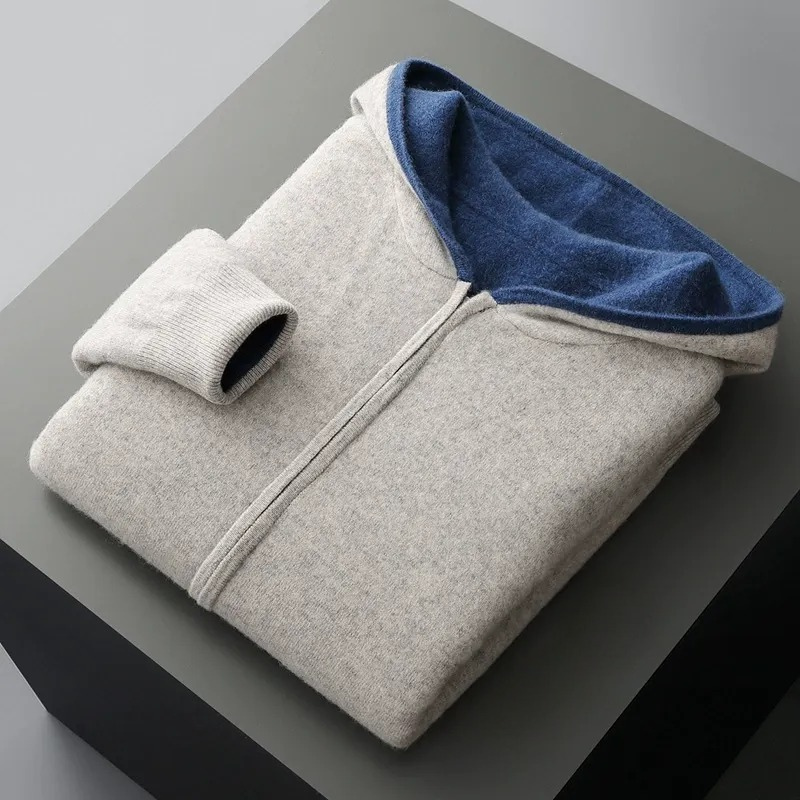 MANSSINO™ | Merino Wool Hooded Pullover