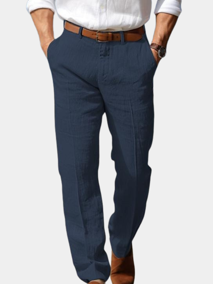 MONVIEL | Mens Premium Linen Trousers