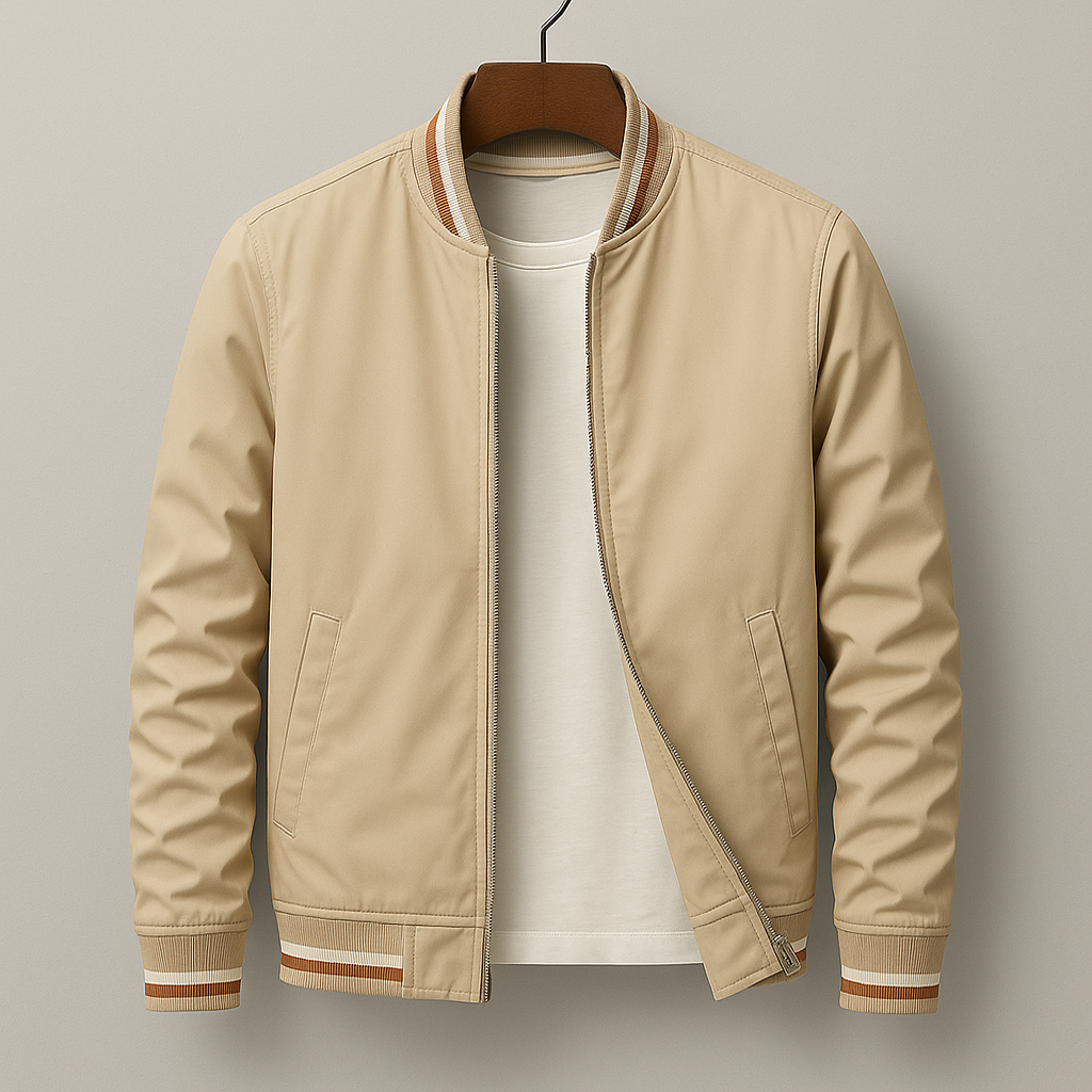 LAURENT MONACO | VESTE BOMBER D'ÉTÉ AVEC RAYURES