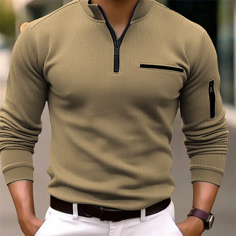 Étienne™ | Chemise manches longues col zippé