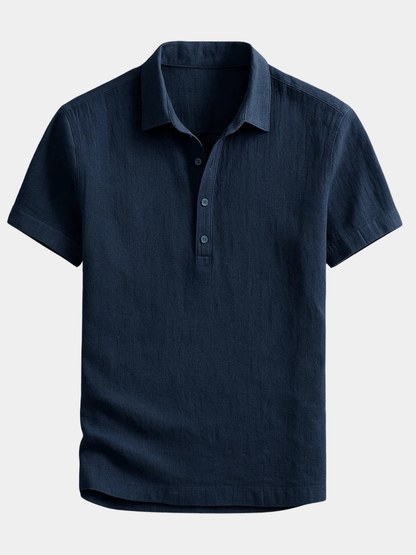 MONVIEL™ | Linen Short Sleeve Polo