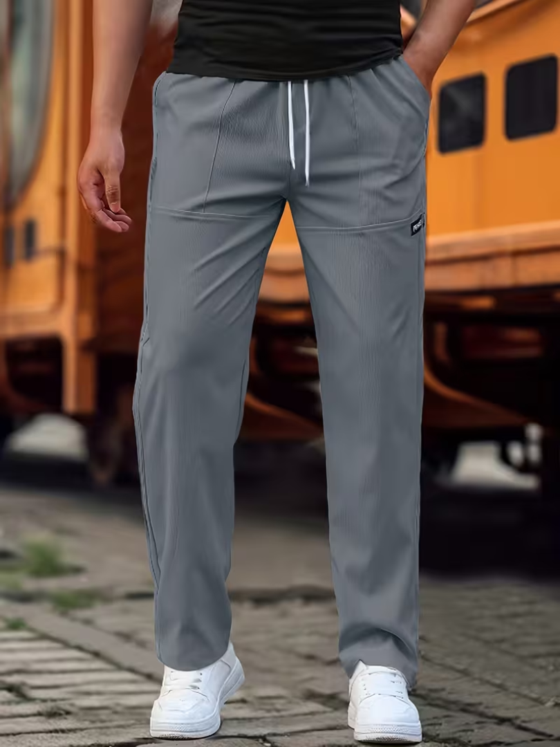 MONVIEL™ | Men's Straight-Leg Breathable Trousers