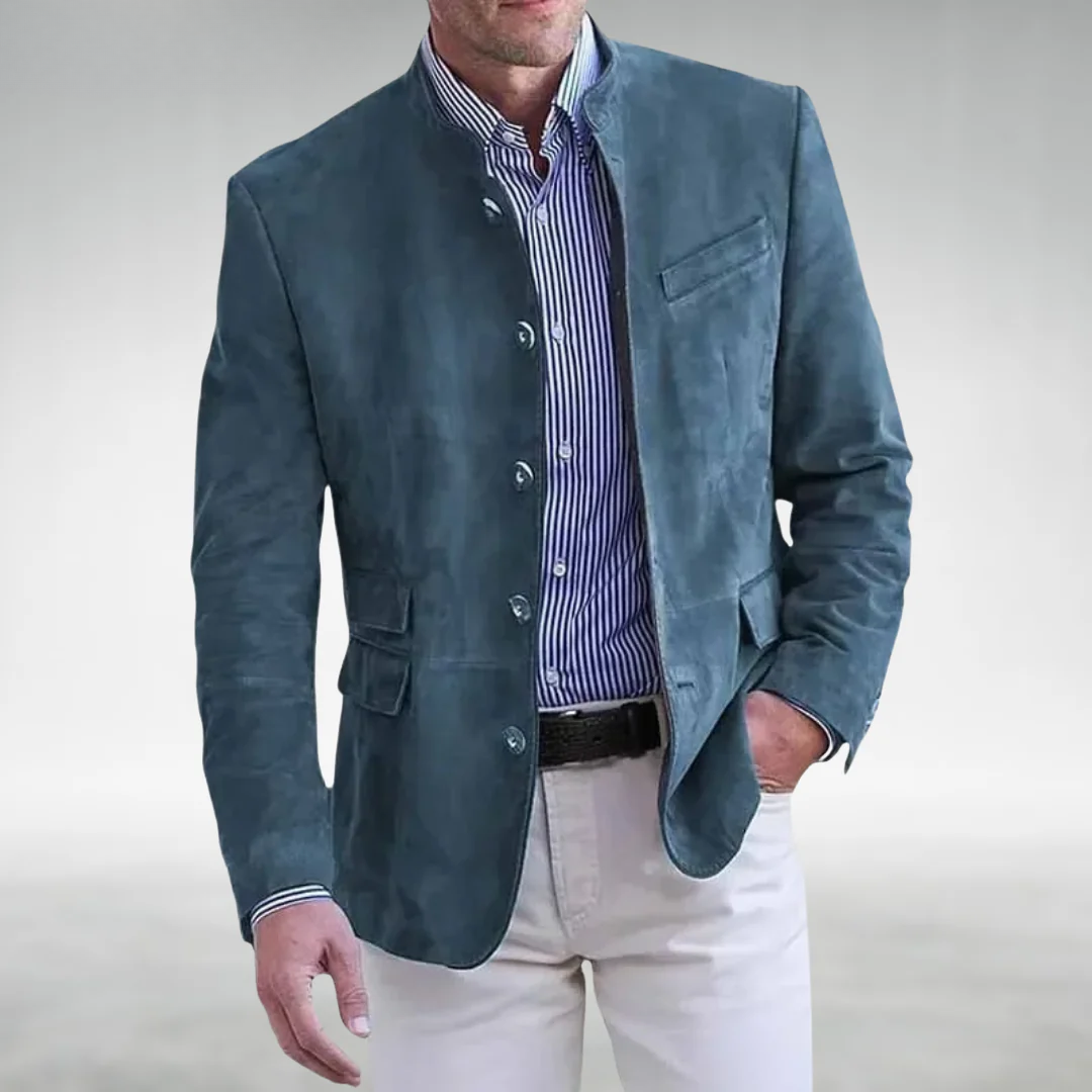 LAURENT MONACO | VESTE EN CUIR SUEDE