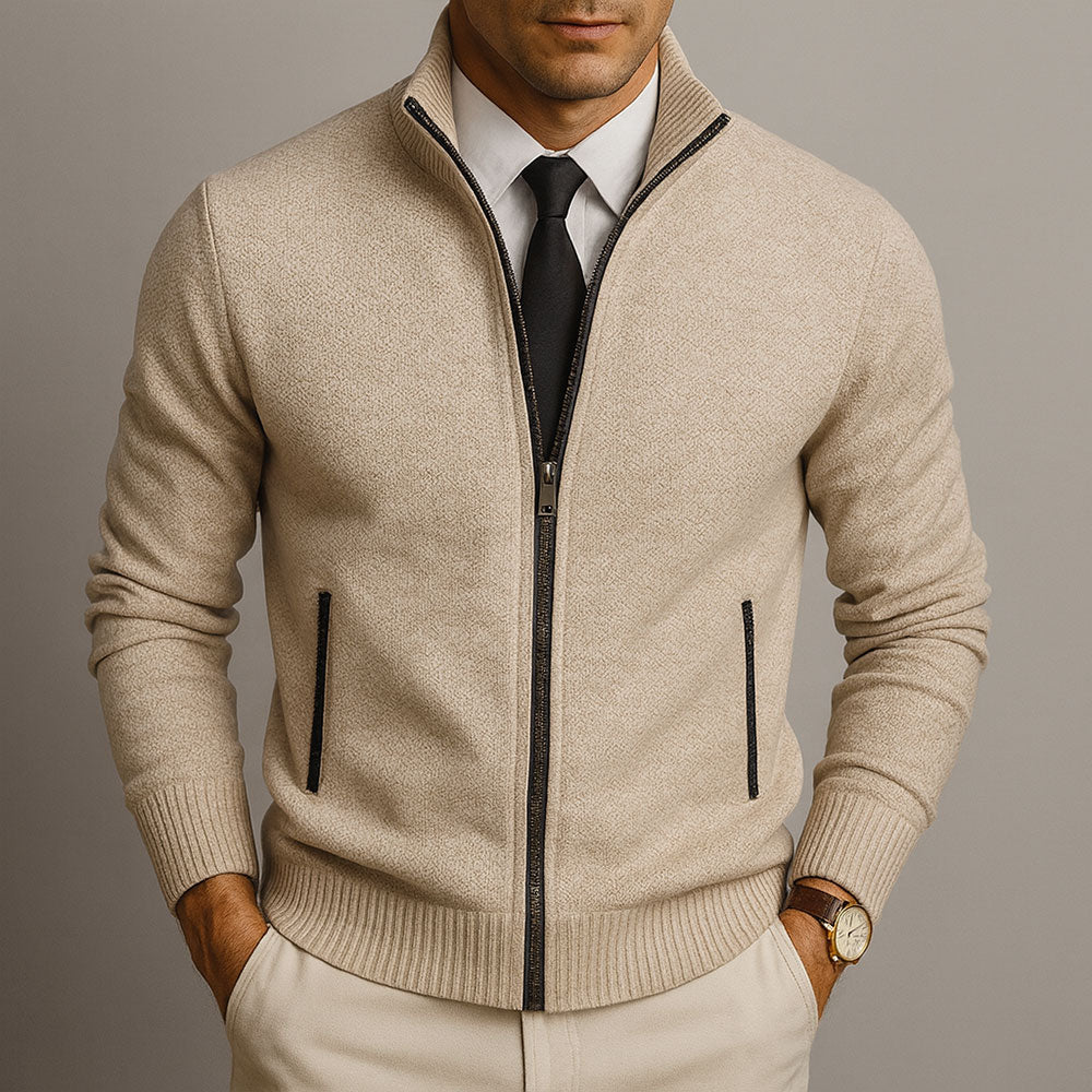 MONVIEL™ | Tailored Merino Blend Cardigan