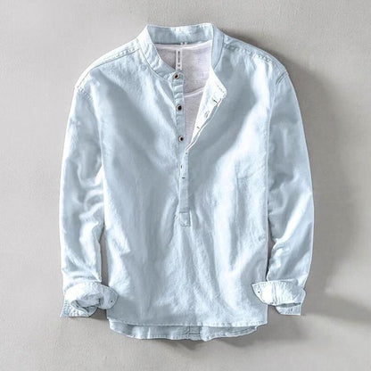 Arnaud™ | Chemise en lin col tunisien