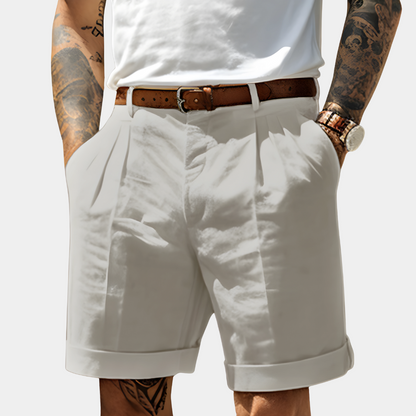 LAURENT MONACO | BERMUDAS ÉLÉGANTS EN COTON RESPIRANT