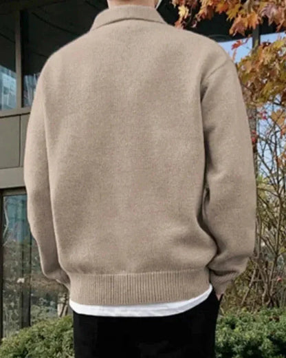 MONVIEL | WOOL BUTTONED HALF-ZIP