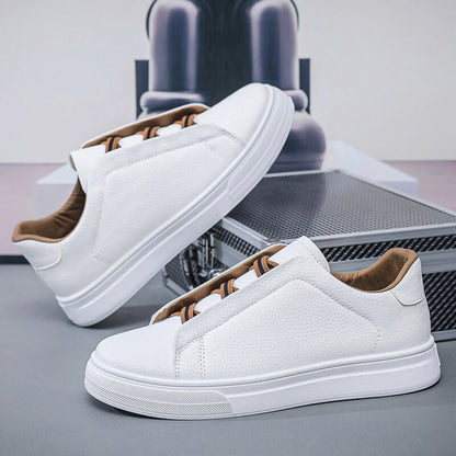 MANSSINO™ | Men's Pebbled Leather Slip-On Sneaker